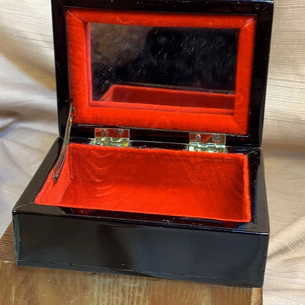 Mother of Pearl lacquered box vintage, antique